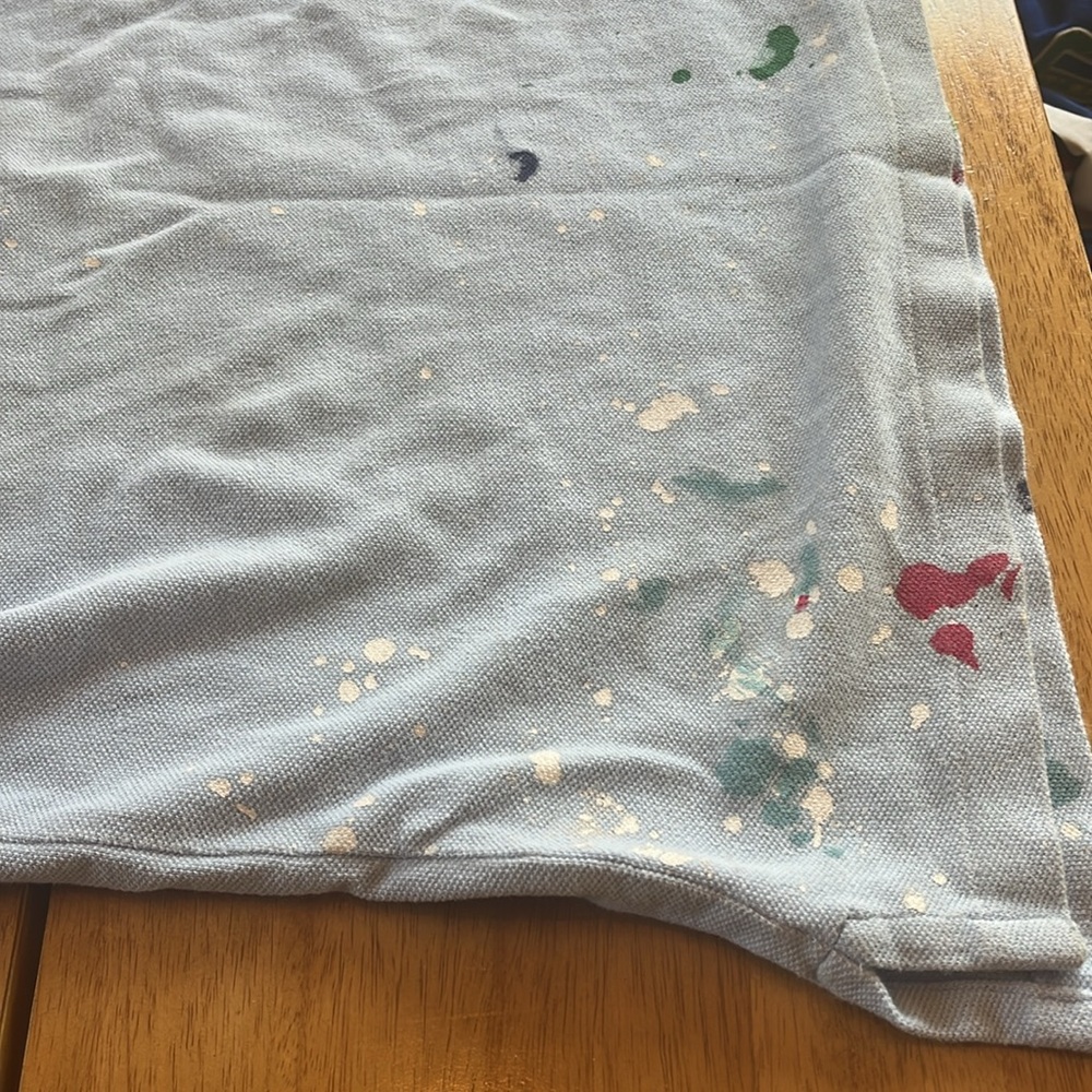 POLO Paint Splatter–Print Mesh Polo Shirt - Picture 6 of 8